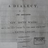 Dialect of the Aborigines (Lake Macquarie) by L.E Threkeld, c1827